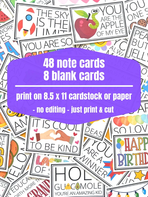 Lunchbox Notes Printables for School Lunches product image (2)