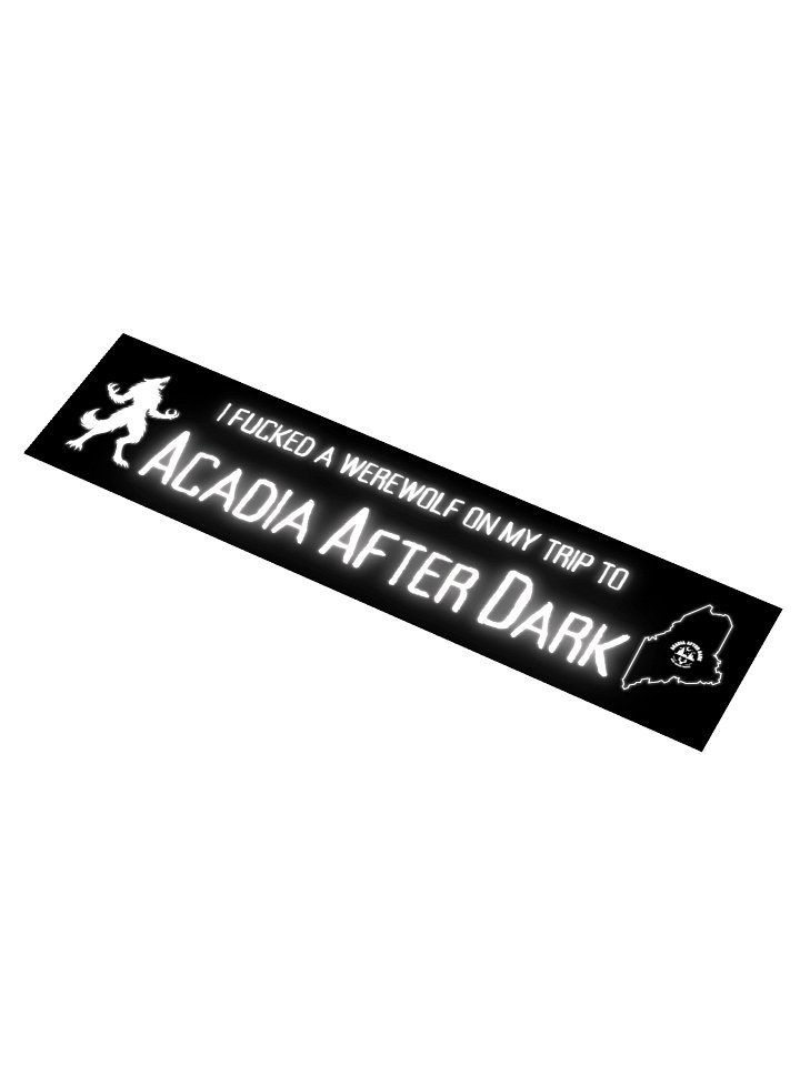 Acadia After Dark Experience Werewolf Bumper Sticker product image (1)