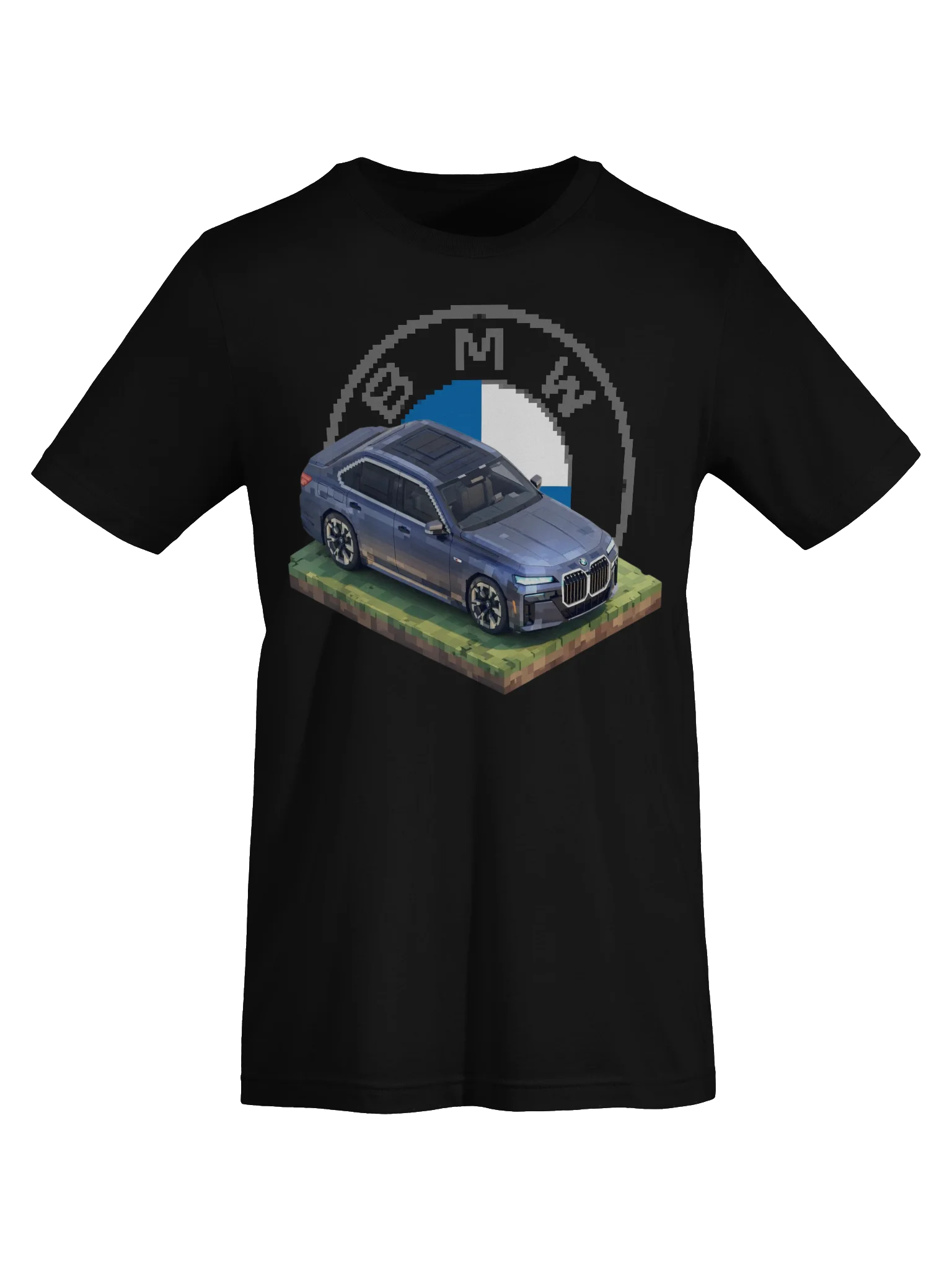 Frozen Blue BMW 7 Series Shirt (Pixel, Retro, Minecraft) product image (57)
