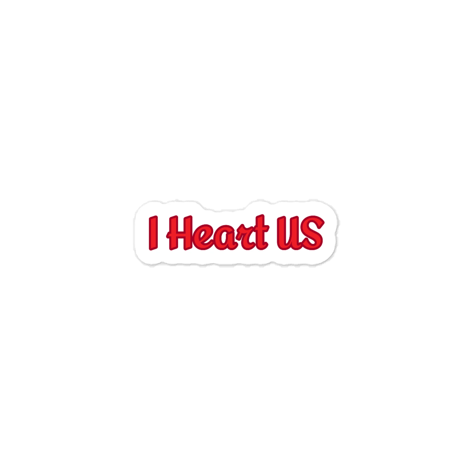 I Heart US. Valentine’s Day Sticker. product image (1)