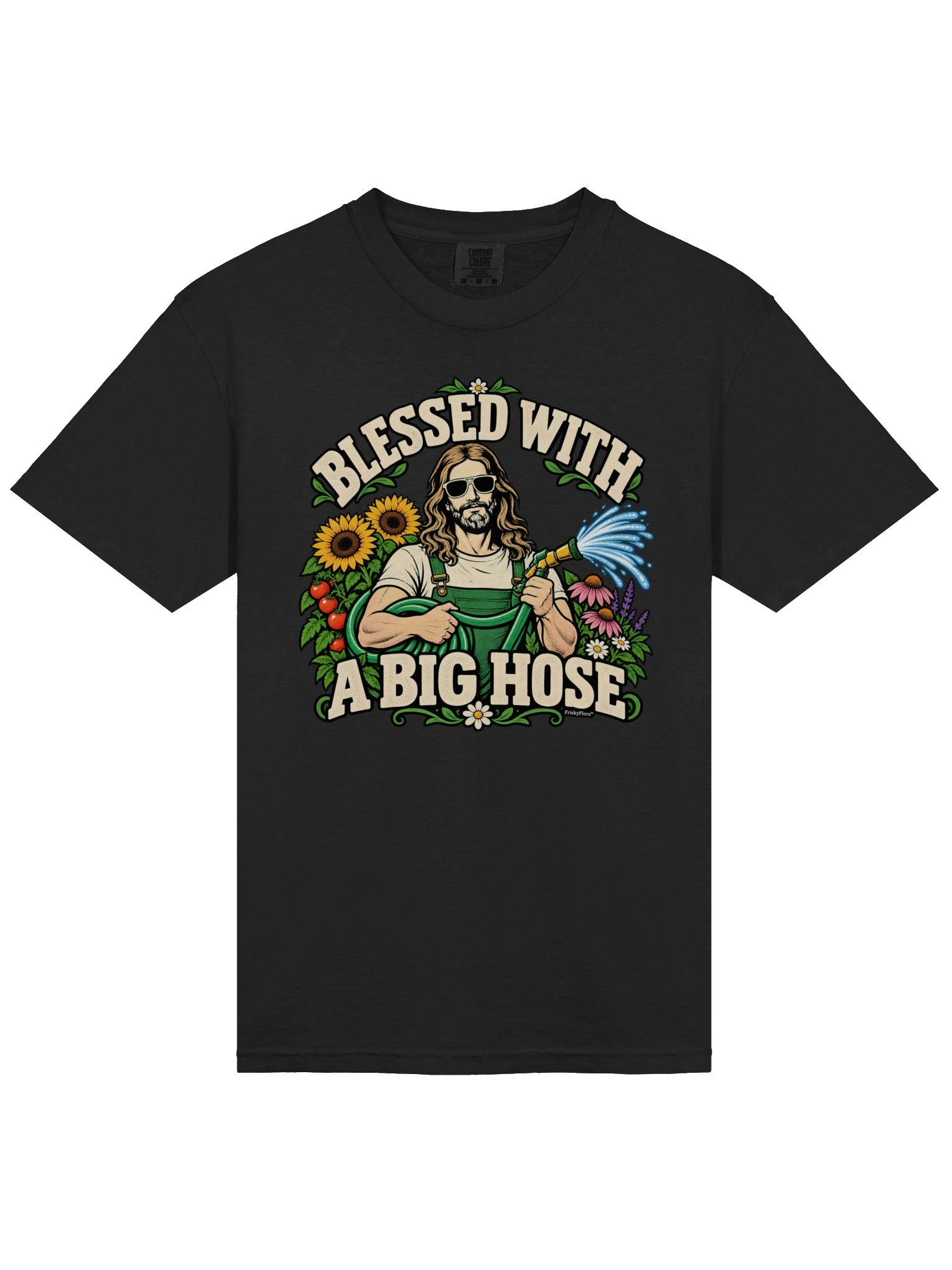 Blessed With a Big Hose Sunflower Tee product image (49)