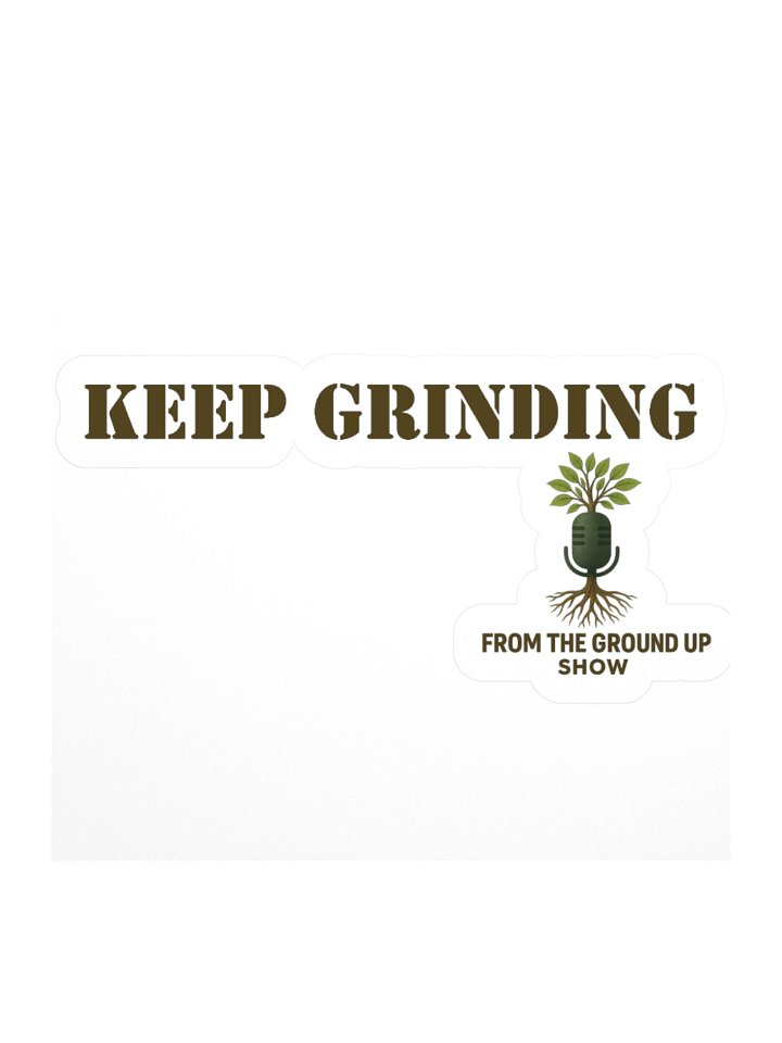 Keep Grinding logo Kiss Cut Stickers product image (1)