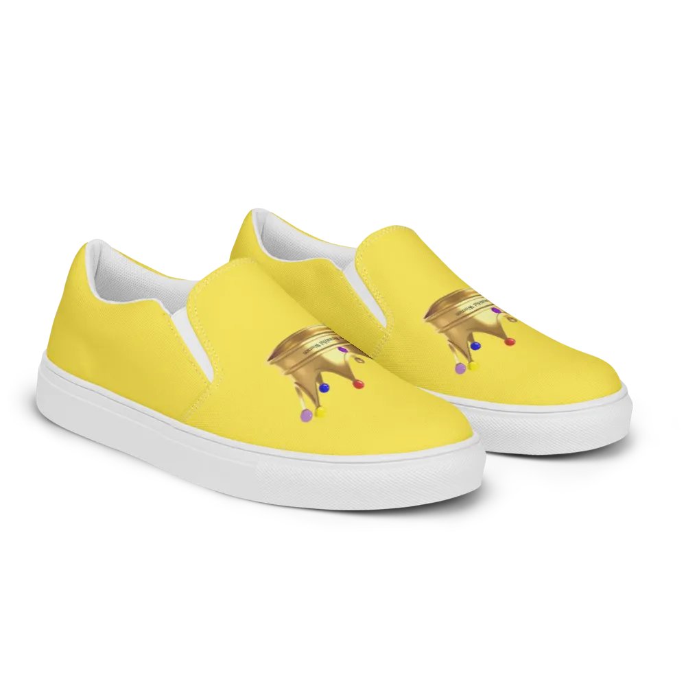 Queendom Beautiful Women Crown Canvas Shoes /Yellow (TM) product image (5)