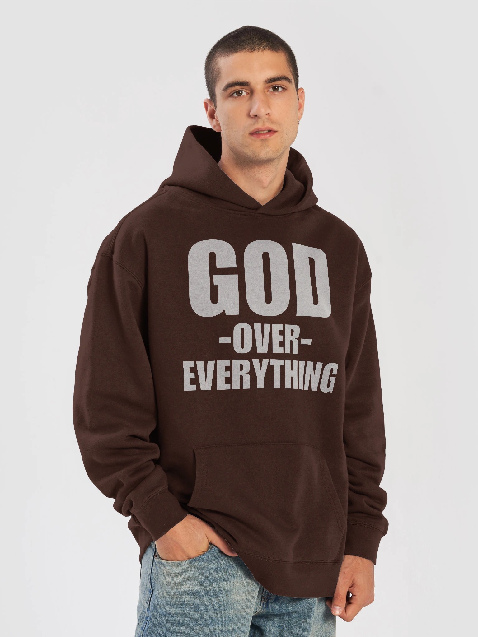 GOD OVER EVERYTHING Unisex Premium Hoodie product image (3)