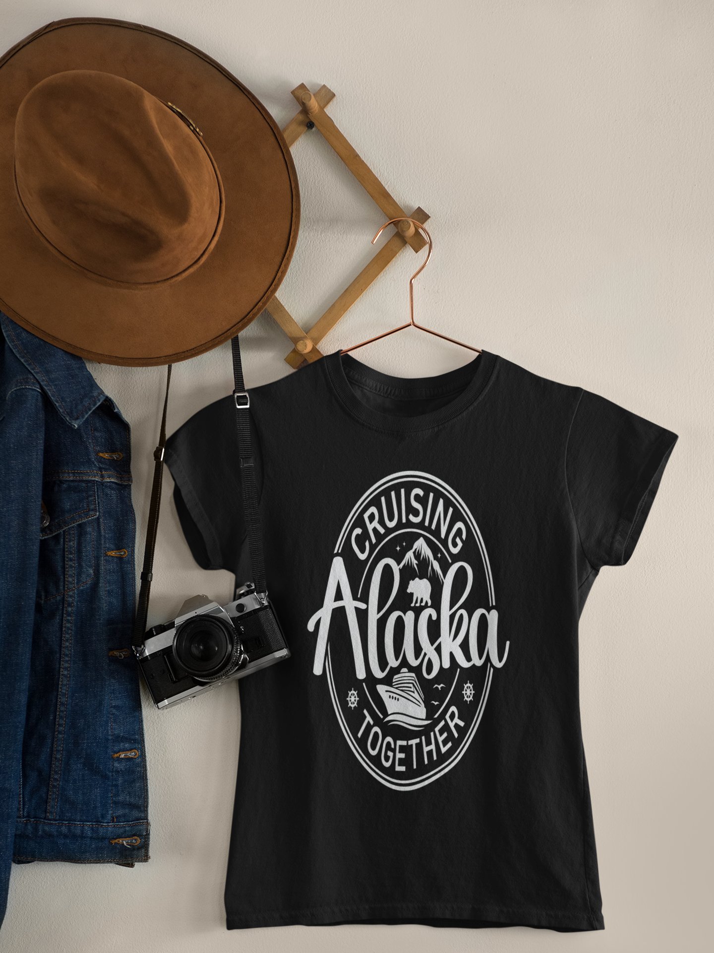 Cruising Alaska Together Unisex Softstyle T-Shirt Dark Colours product image (4)