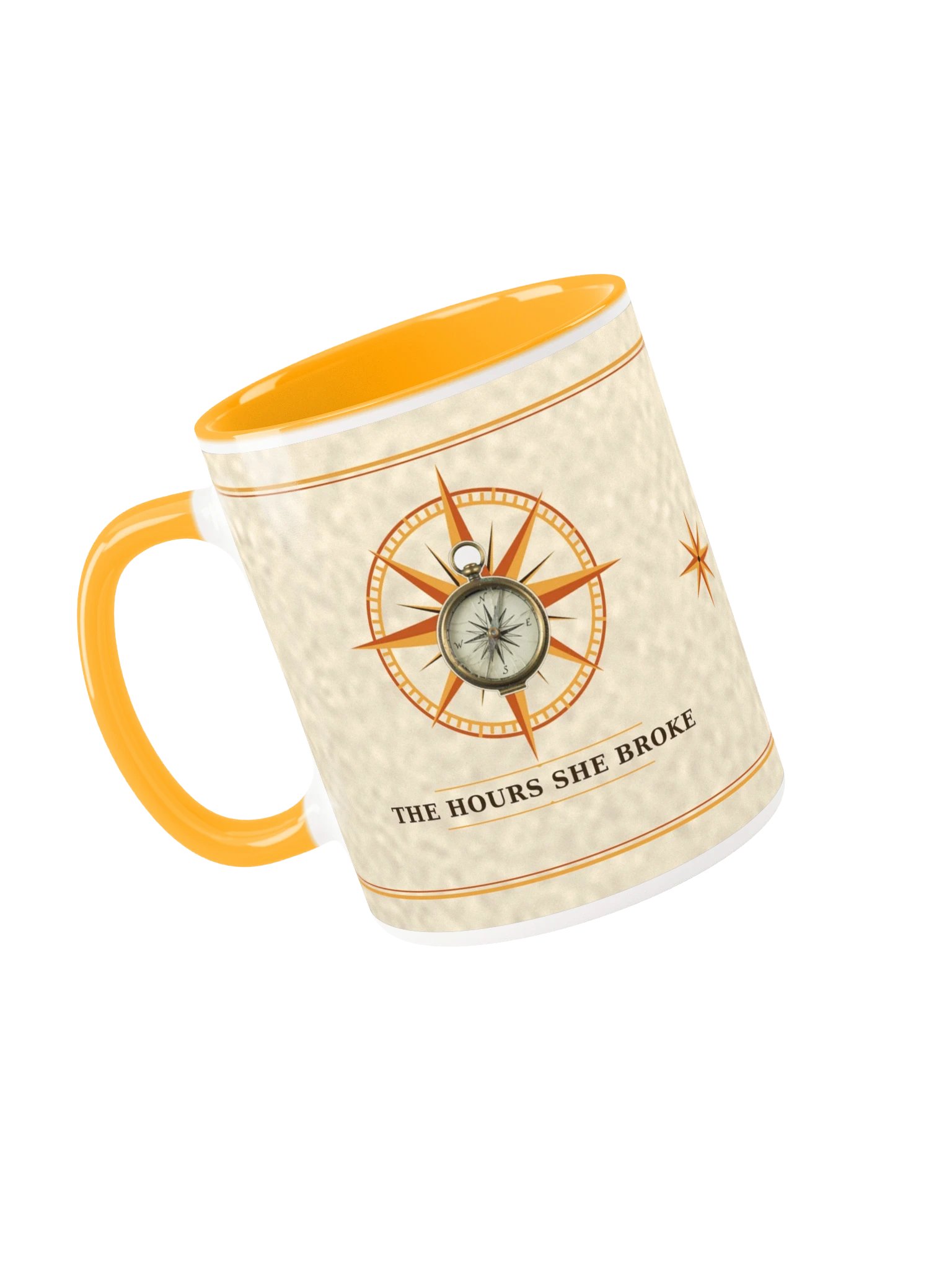 The Hours She Broke — Mug (Color Inside, Golden Yellow) product image (3)