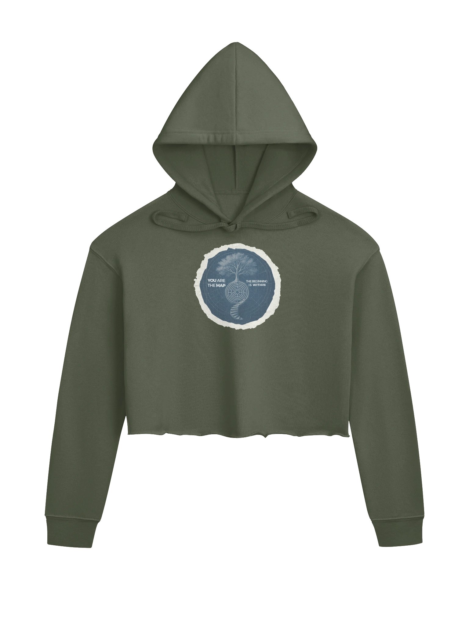 Blueprint Map Portal - Crop Hoodie product image (1)