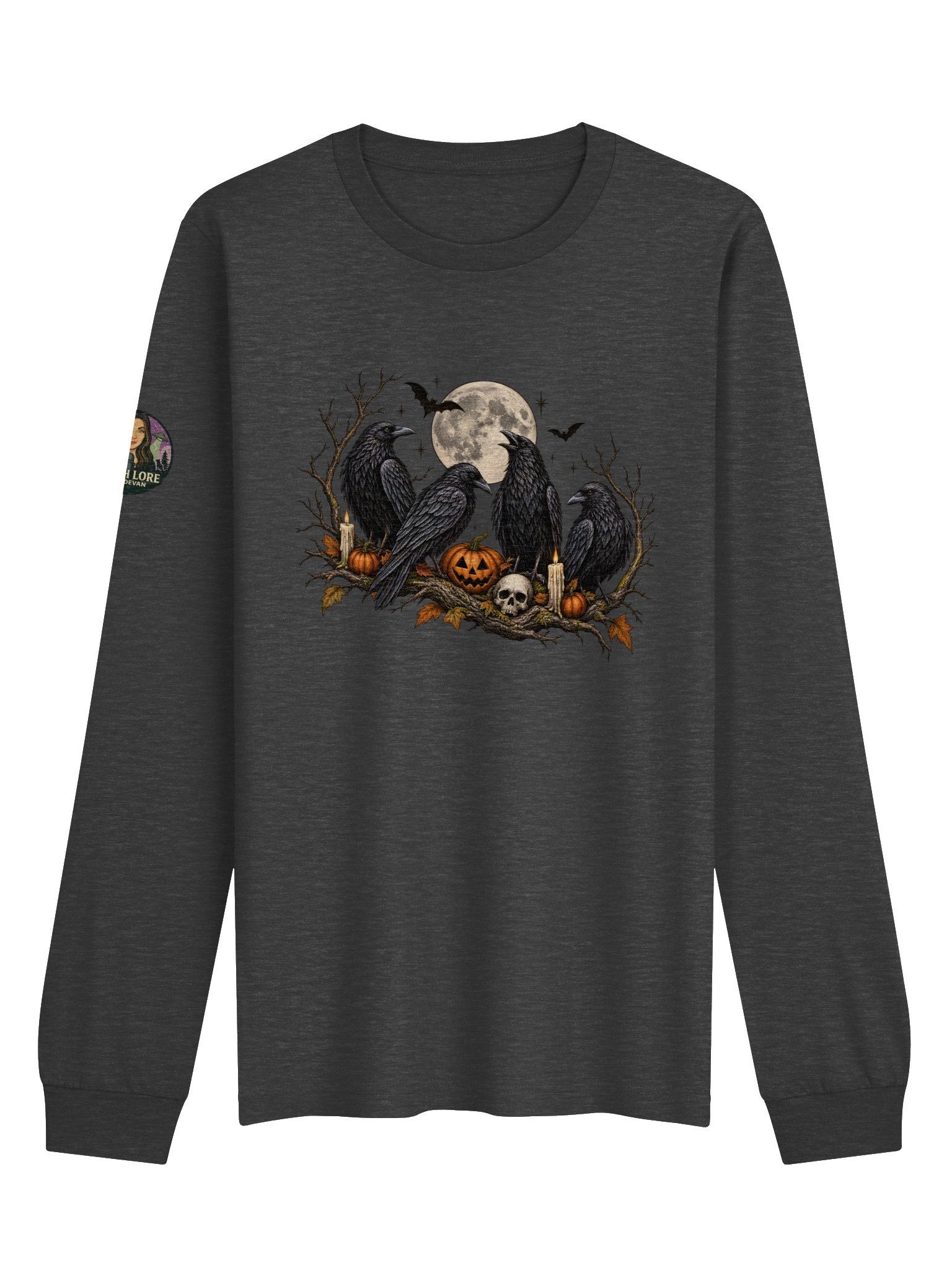 LIMITED EDITION- HALLOWEEN- CROW CREW- SUPER SOFT LONG SLEEVED SHIRT product image (1)