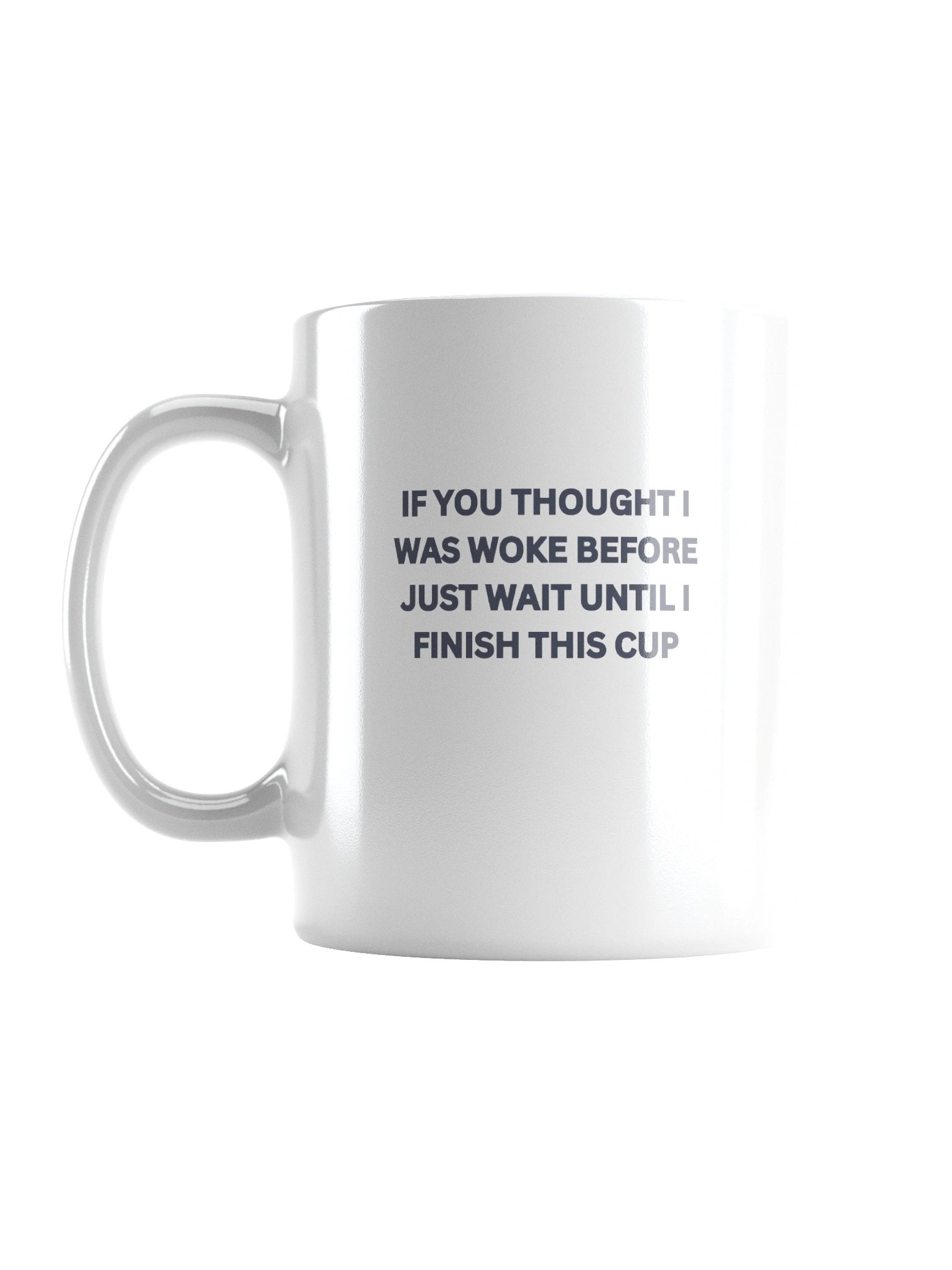 Woke White Glossy Mug product image (1)