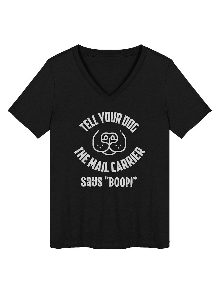 Tell your dog boop - Women's Relaxed V-Neck Tee product image (2)