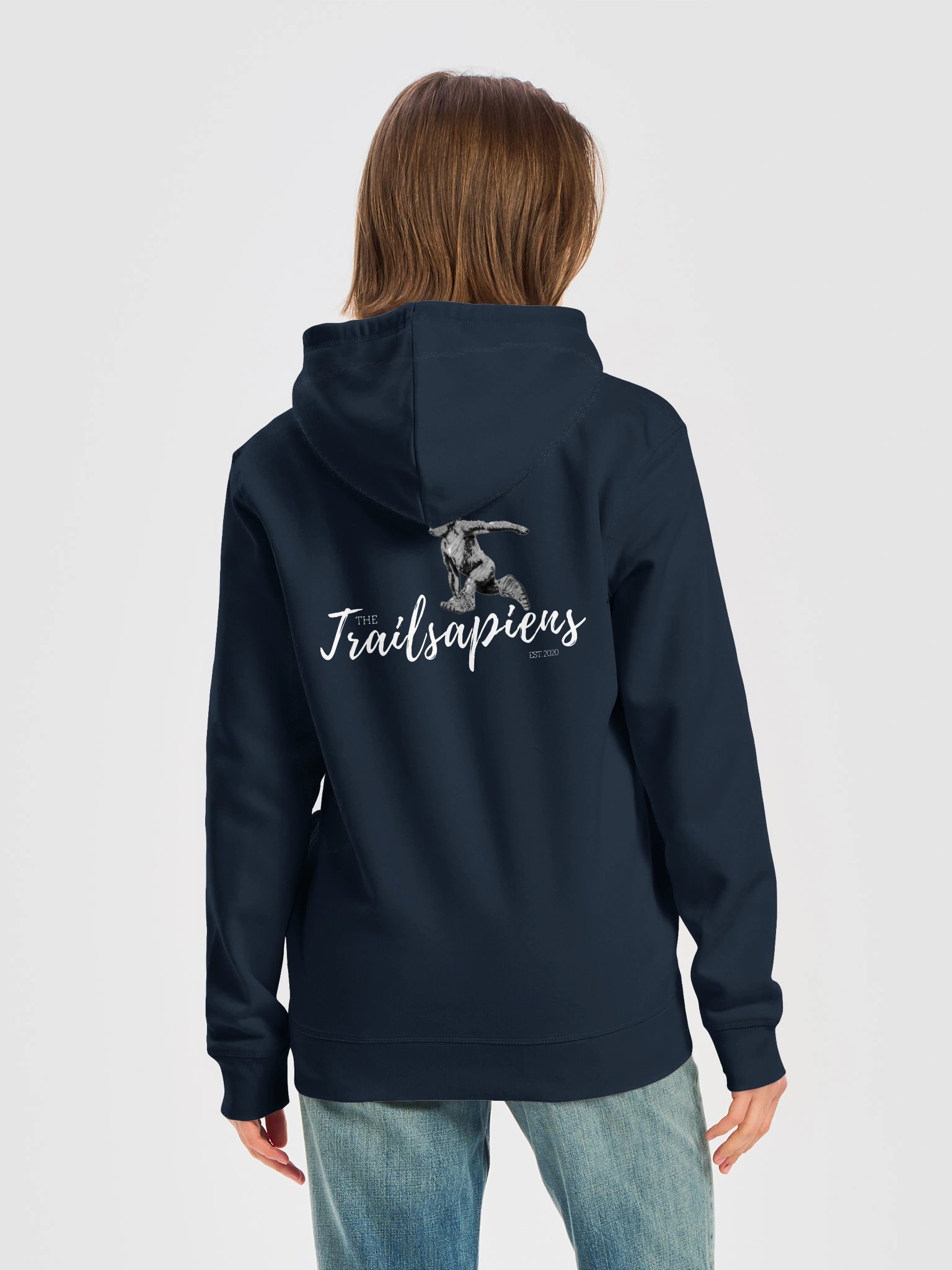 ECO-Friendly & Organic Premium Quality hoodie with Trailsapiens logo. Midweight fabric (8.3 oz) product image (14)