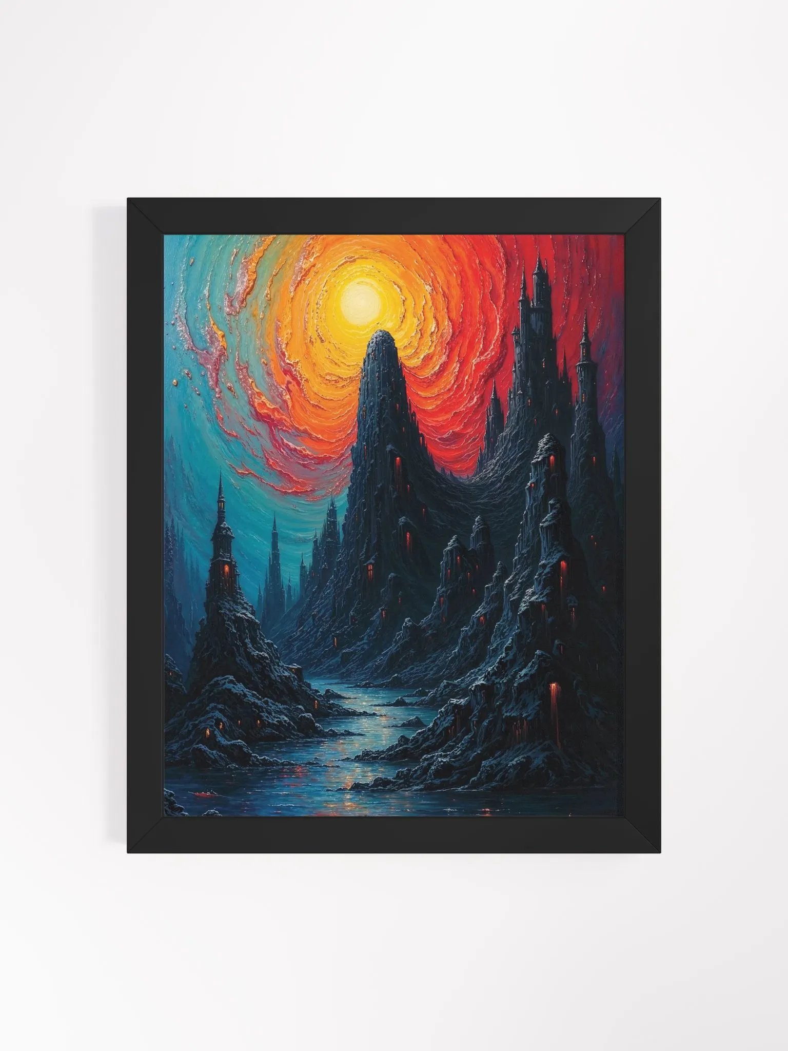 Mystical Tower Dreamscape Framed Print product image (4)