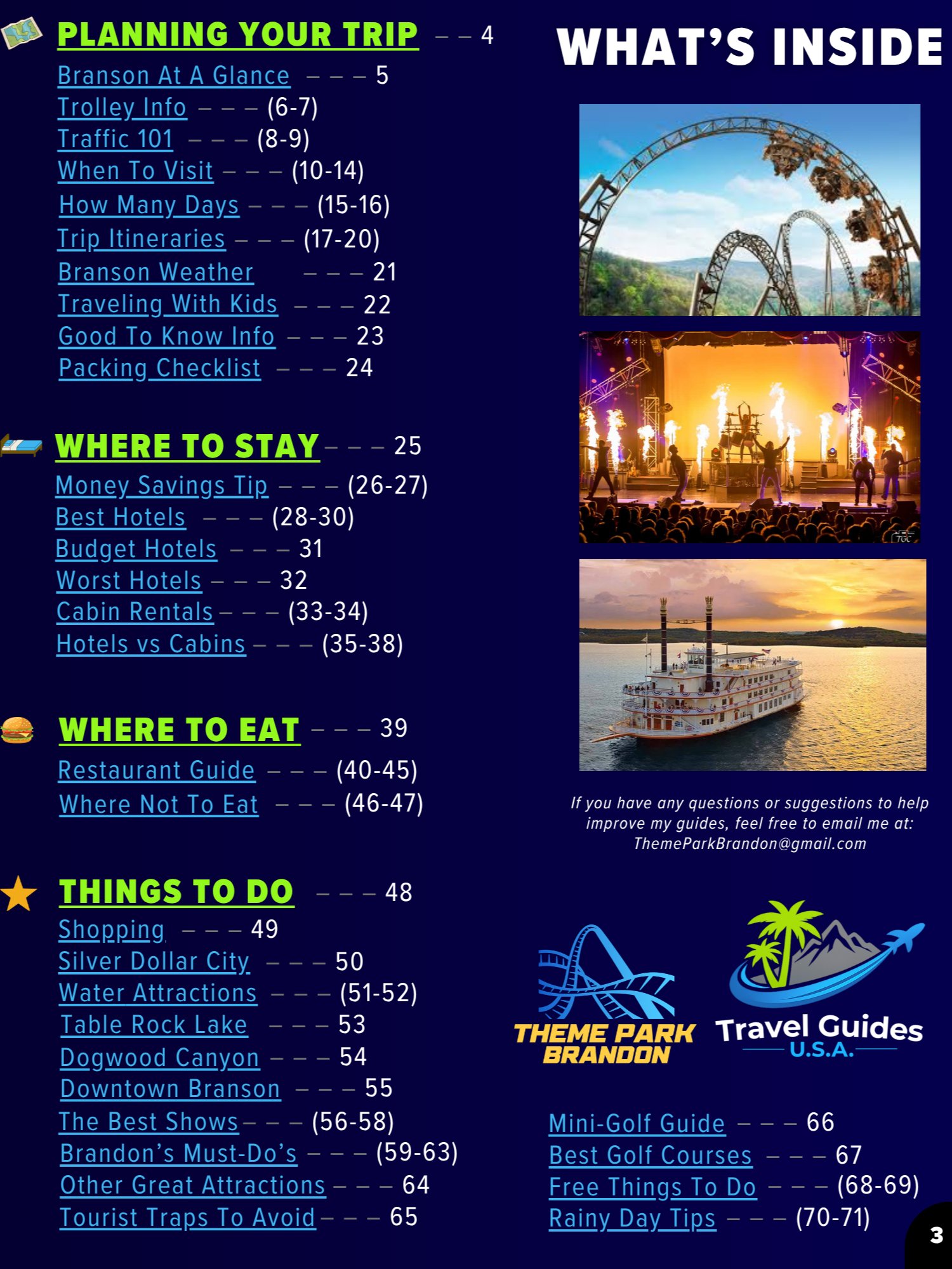 Branson Travel Guide 2026 | 72-Page Printable Digital PDF, Instant Download product image (3)