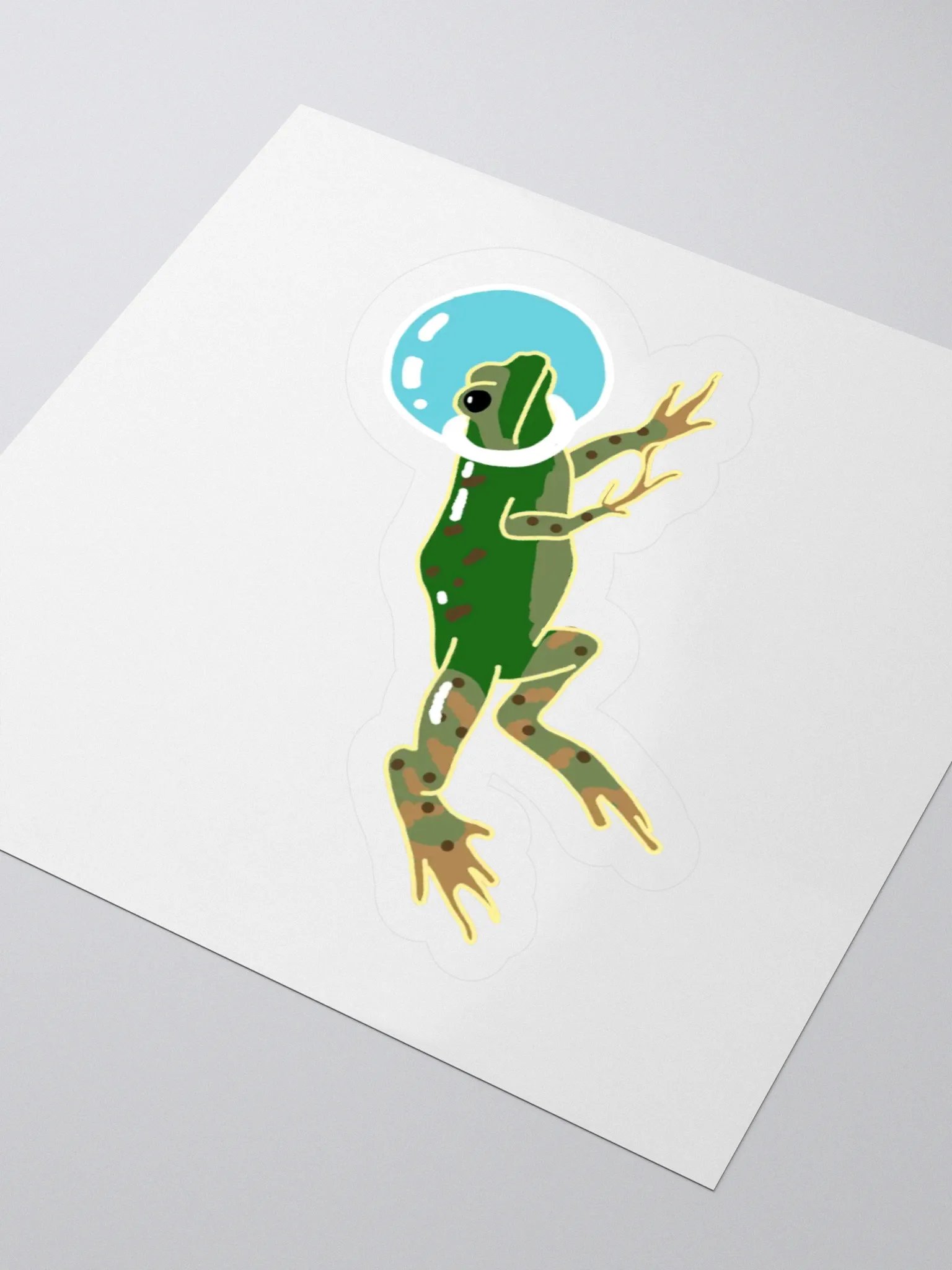 Astronaut Frog Sticker product image (8)