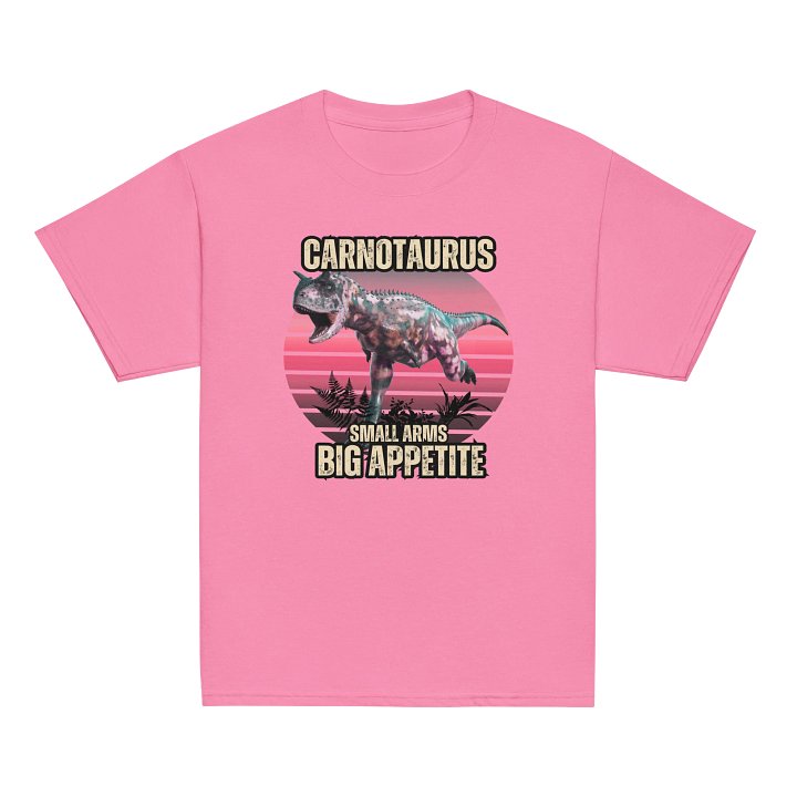 Carnotaurus - Cool Retro Dinosaur Shirt product image (24)