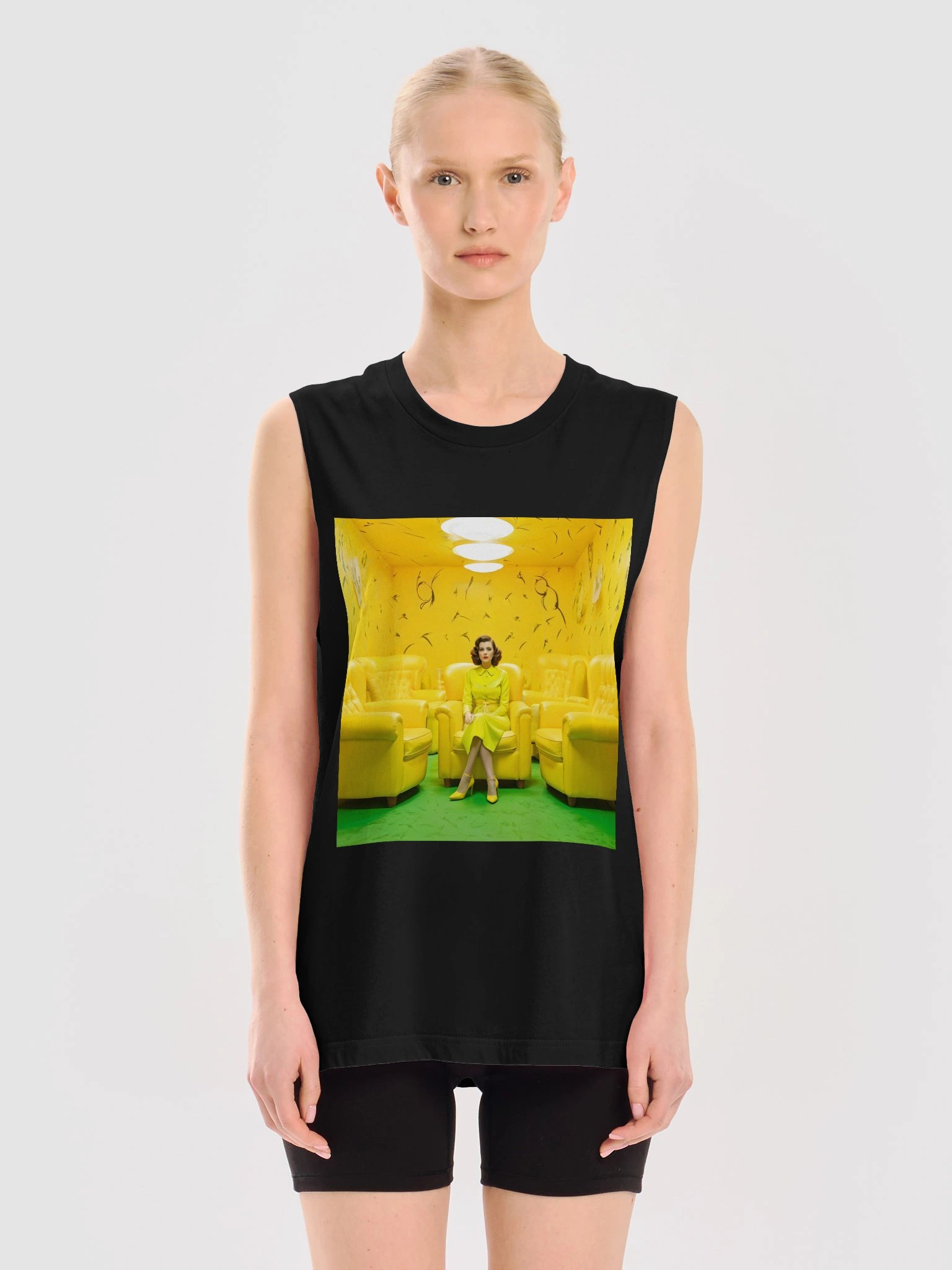 The Yellow Wallpaper 3000 | Bella+Canvas Muscle Tank product image (1)
