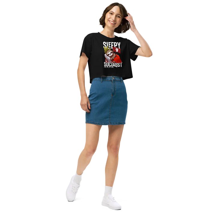 Pris- Sleepy Socialist AS Colour Women's Crop Top product image (5)