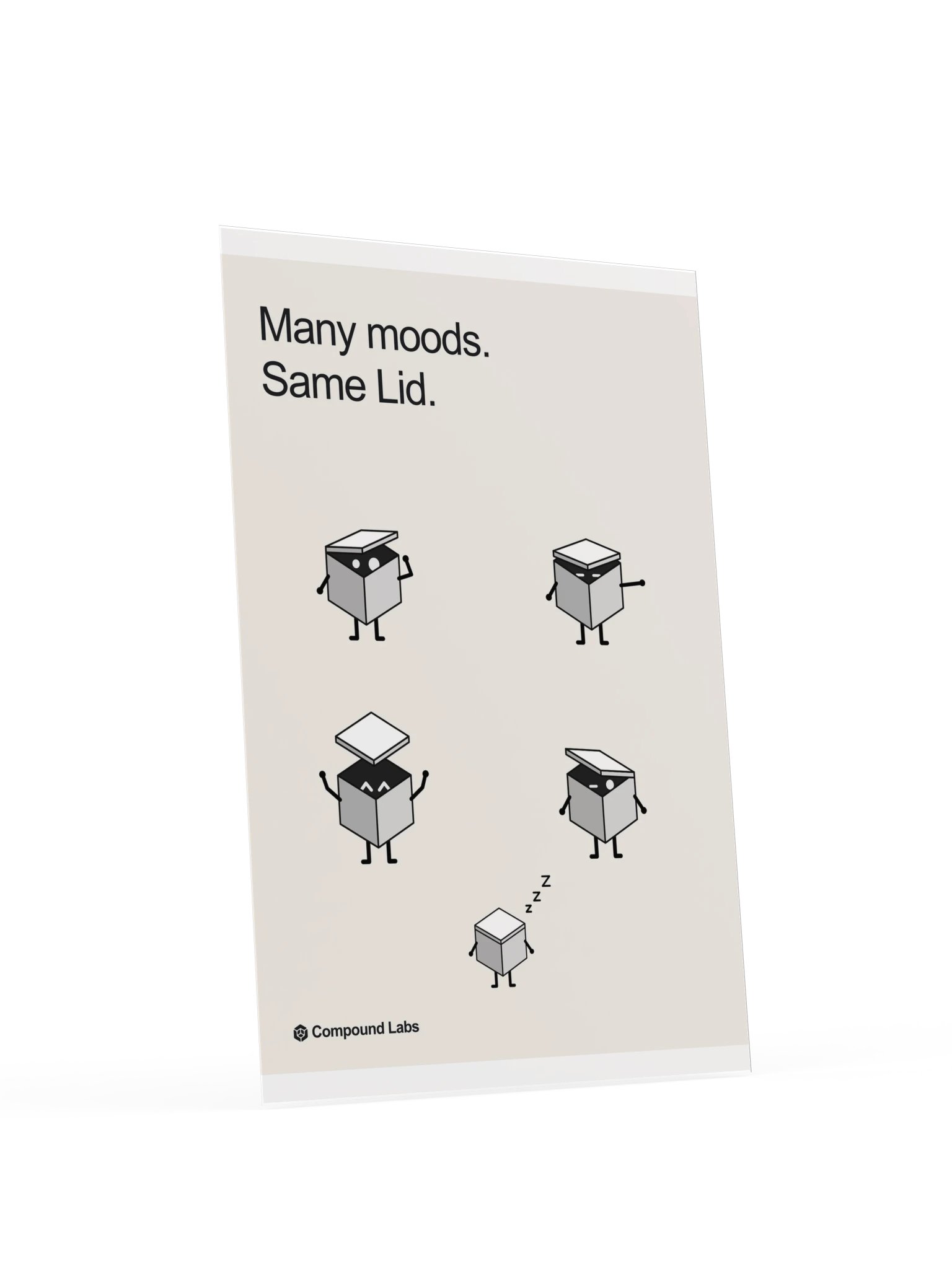 Many moods. Same Lid. — poster product image (4)