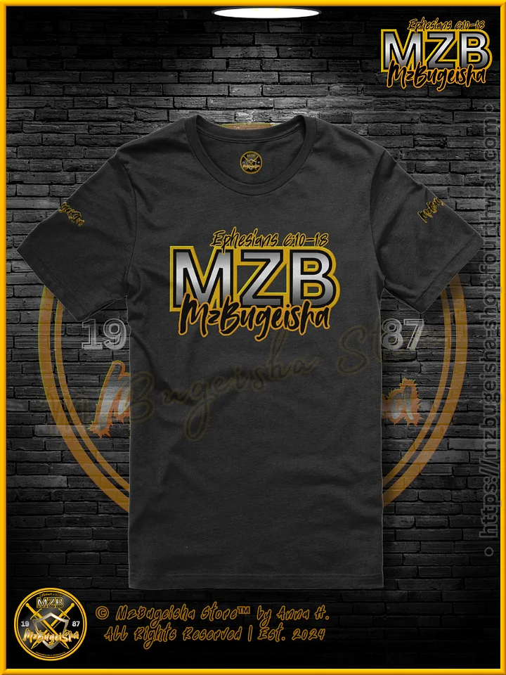 T-Shirt - MzBugeisha™ "Name Logo [V4] (blk/yellow)" Comfort T-Shirt By Anna H. product image (1)