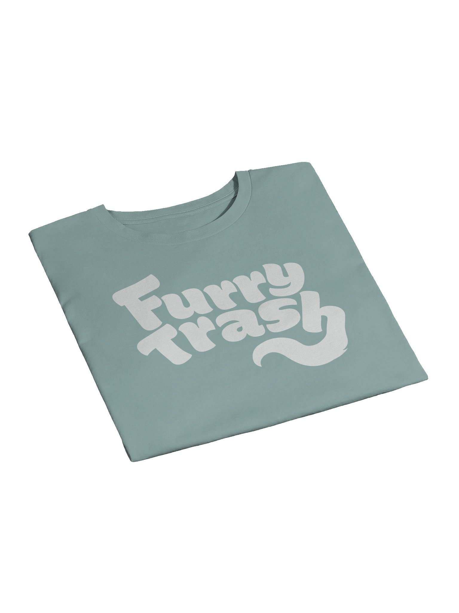 Furry Trash Crop Top – Bubble Logo (White Print) product image (3)