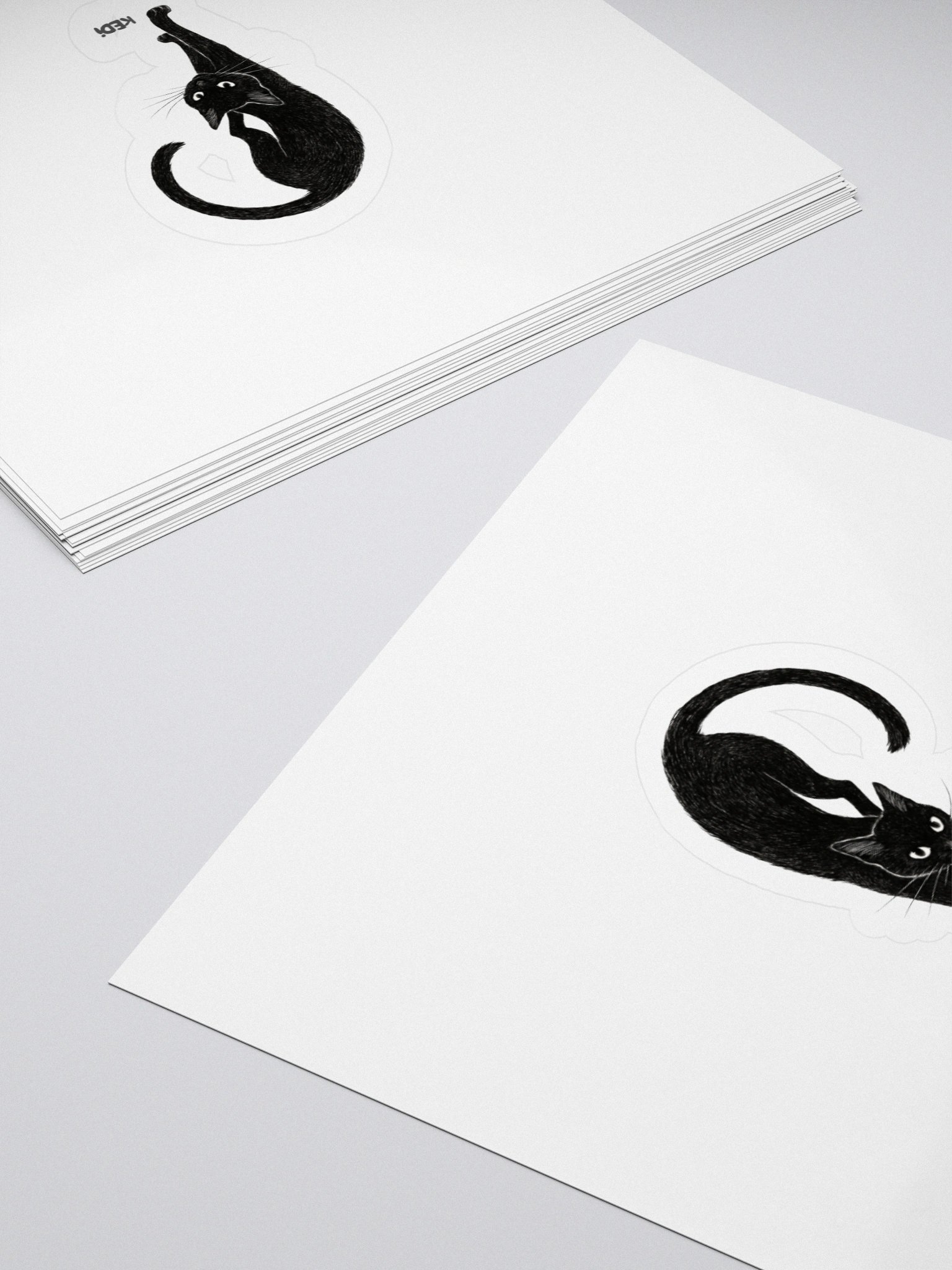 Mystic Feline Art Kiss-Cut Stickers product image (4)