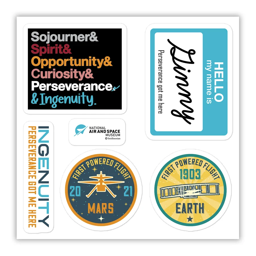 Mars Ingenuity Sticker Sheet Image 1