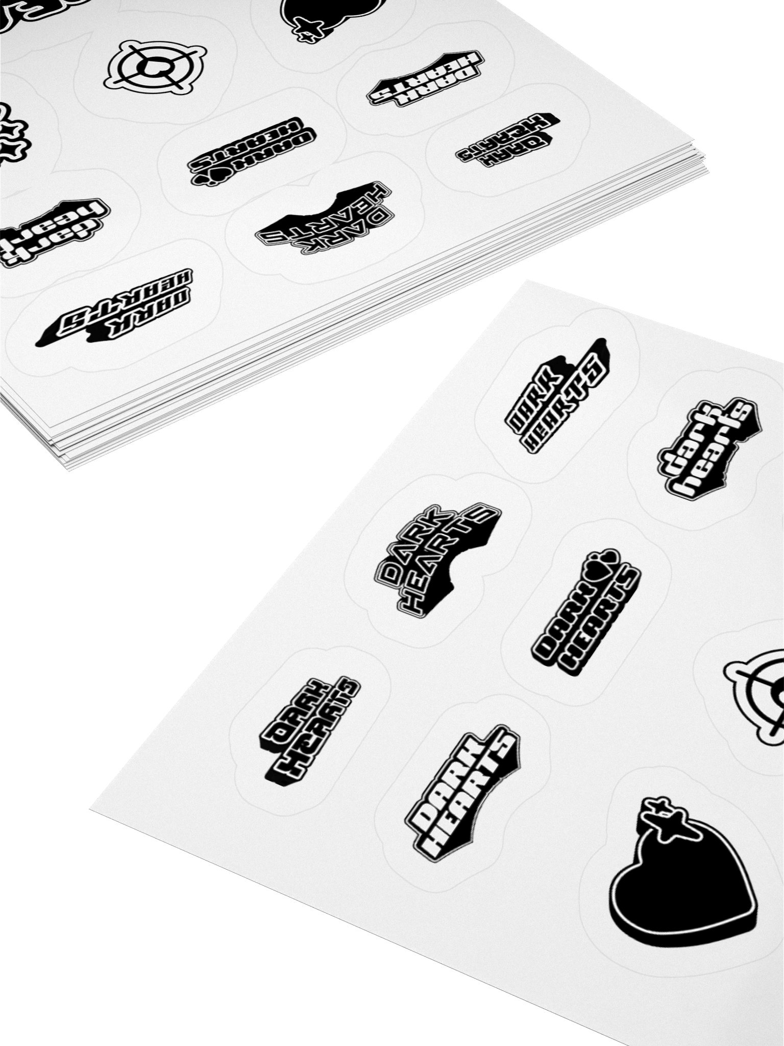 BLACK & WHITE STICKER SHEET product image (4)