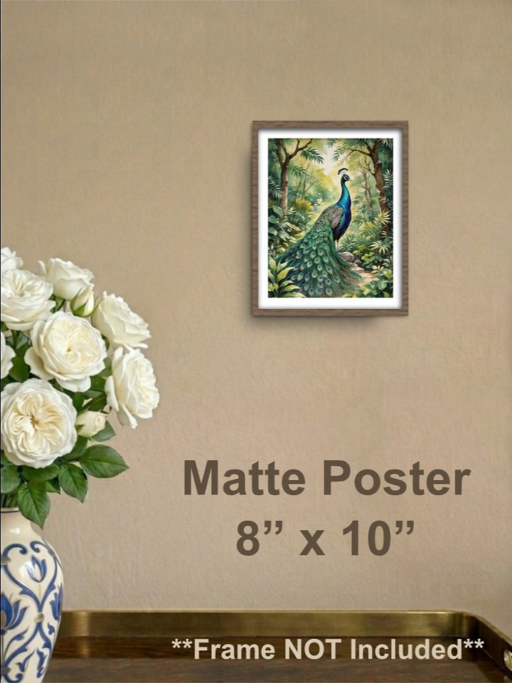 Peacock Matte Poster product image (1)