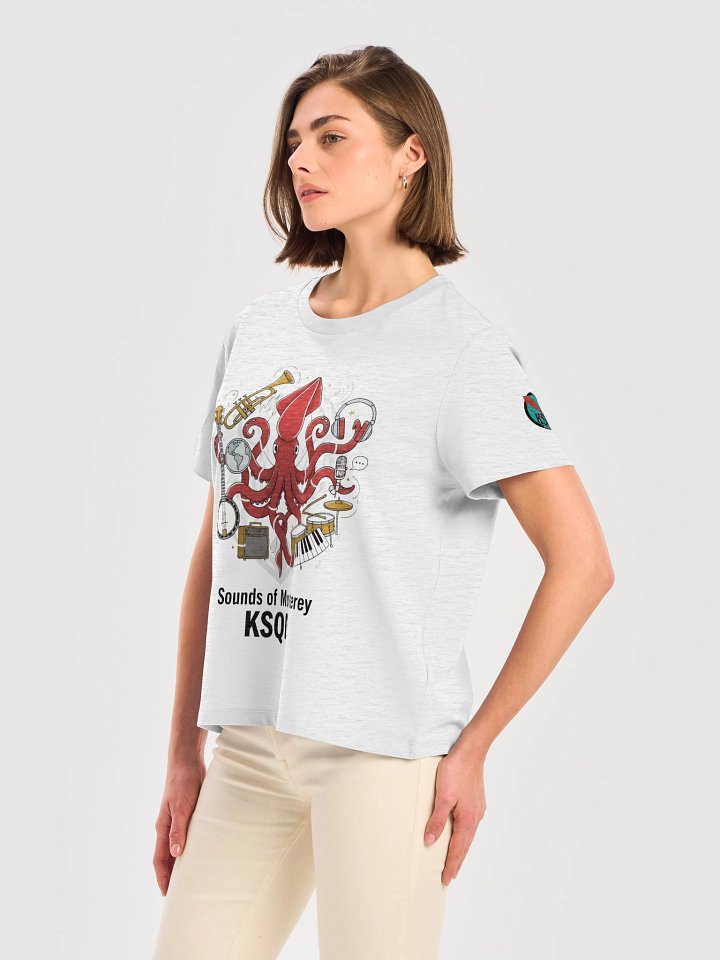 KSQD “Sounds of Monterey” Organic Ribbed Neck T-Shirt product image (1)