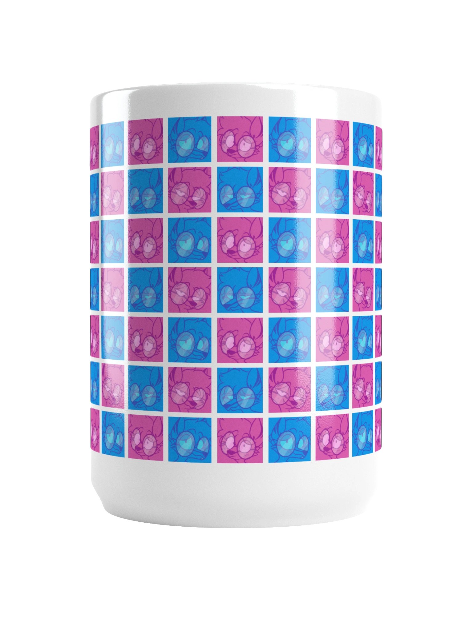 4 Moods Wolf Mug 🐺💙💜 product image (6)