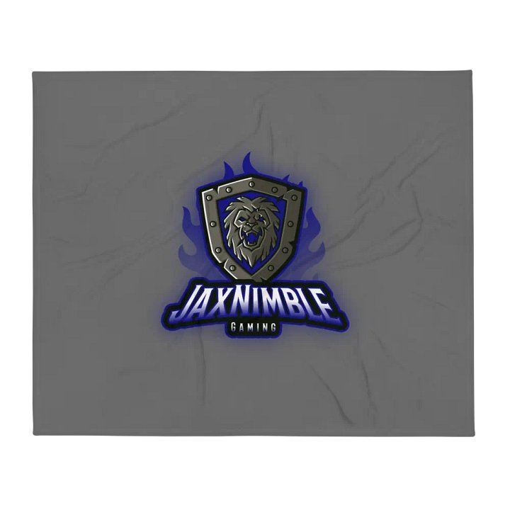 Blue Lion Shield Throw Blanket product image (2)