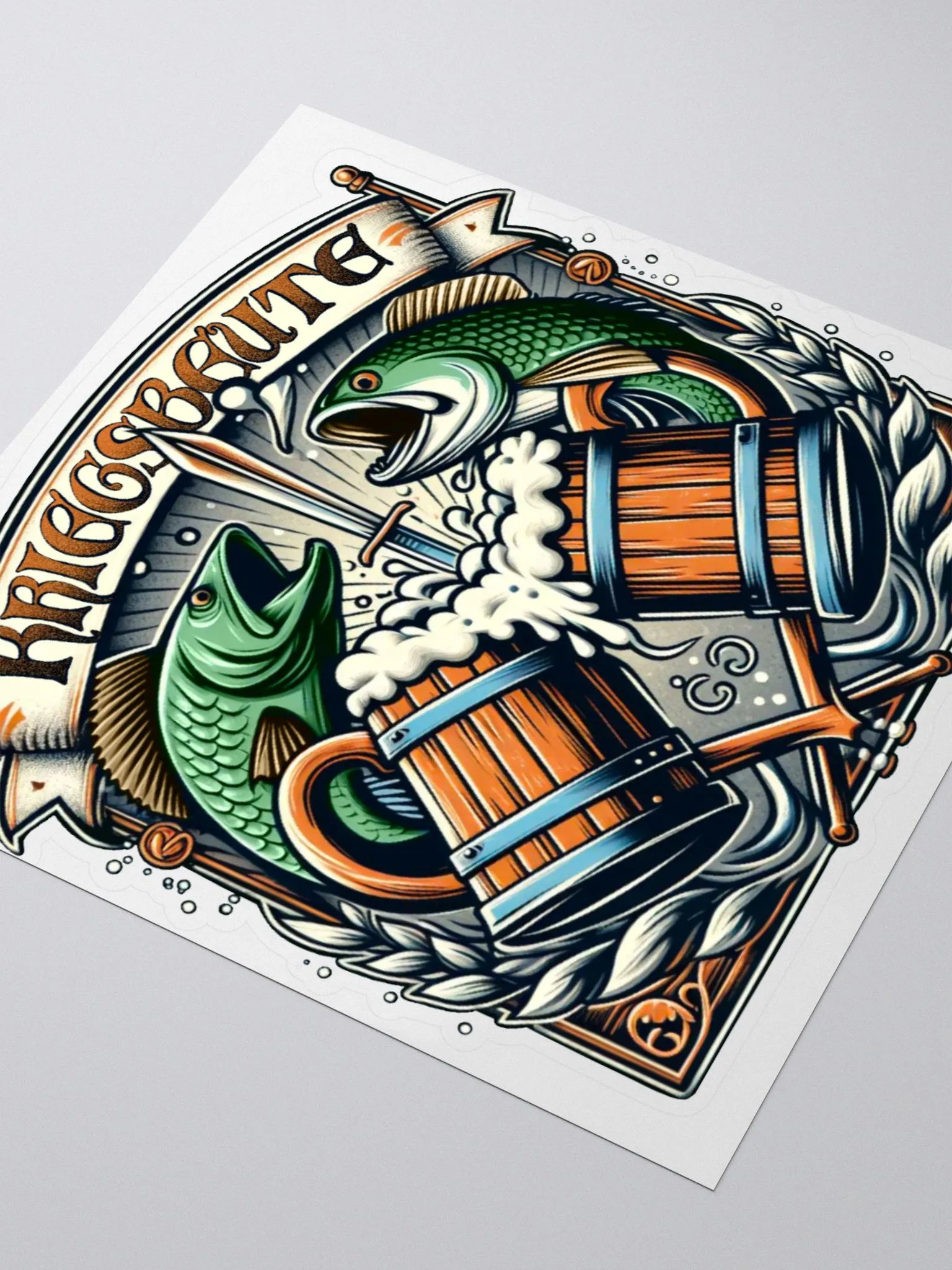 Kriegsbeute Bar Fight Sticker product image (3)