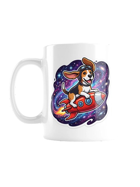 Rocket Beagle Mug