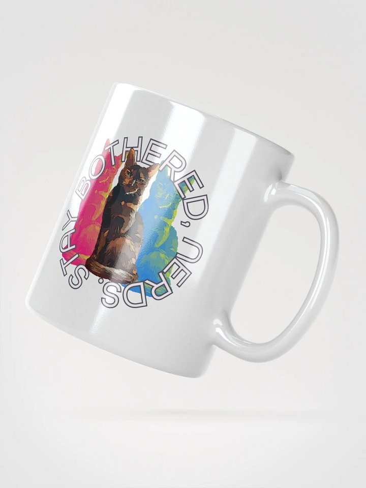 White 20oz Mug: Stay Bothered, Nerds. product image (2)