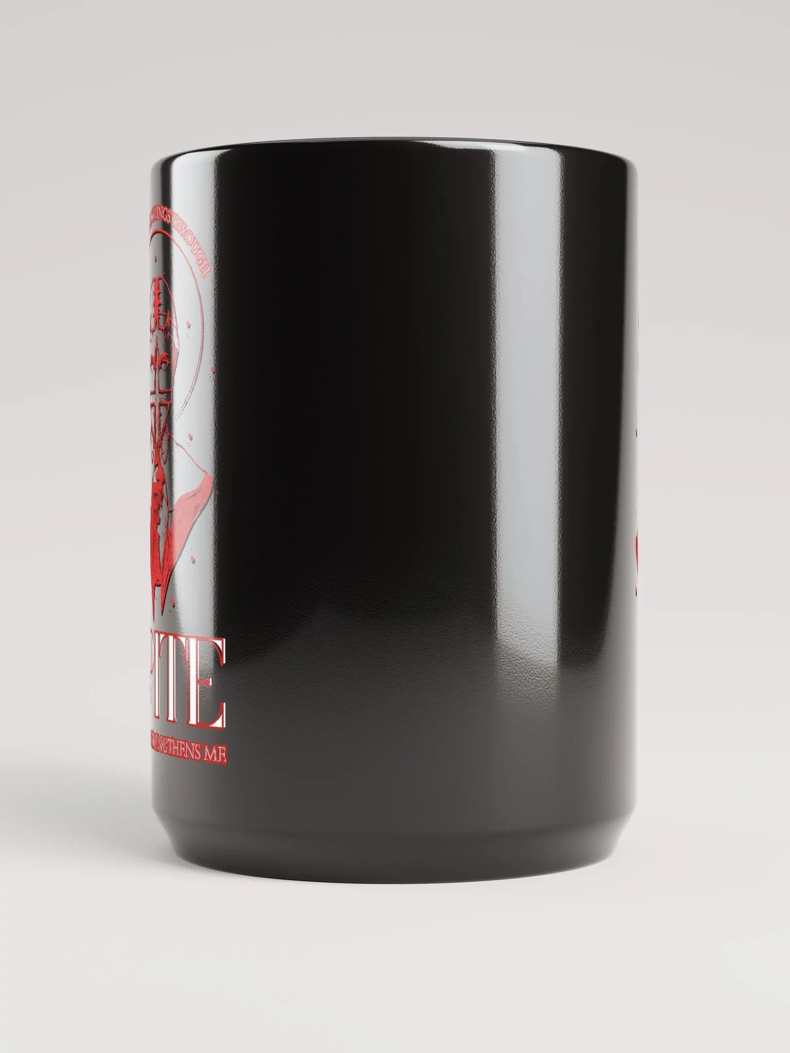 SPITE black glossy mug product image (2)