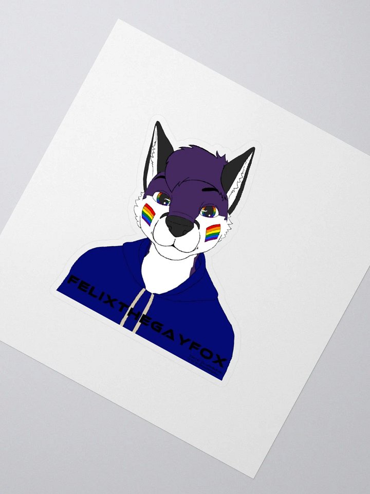 FelixTheGayFox - Kiss Cut Sticker product image (5)