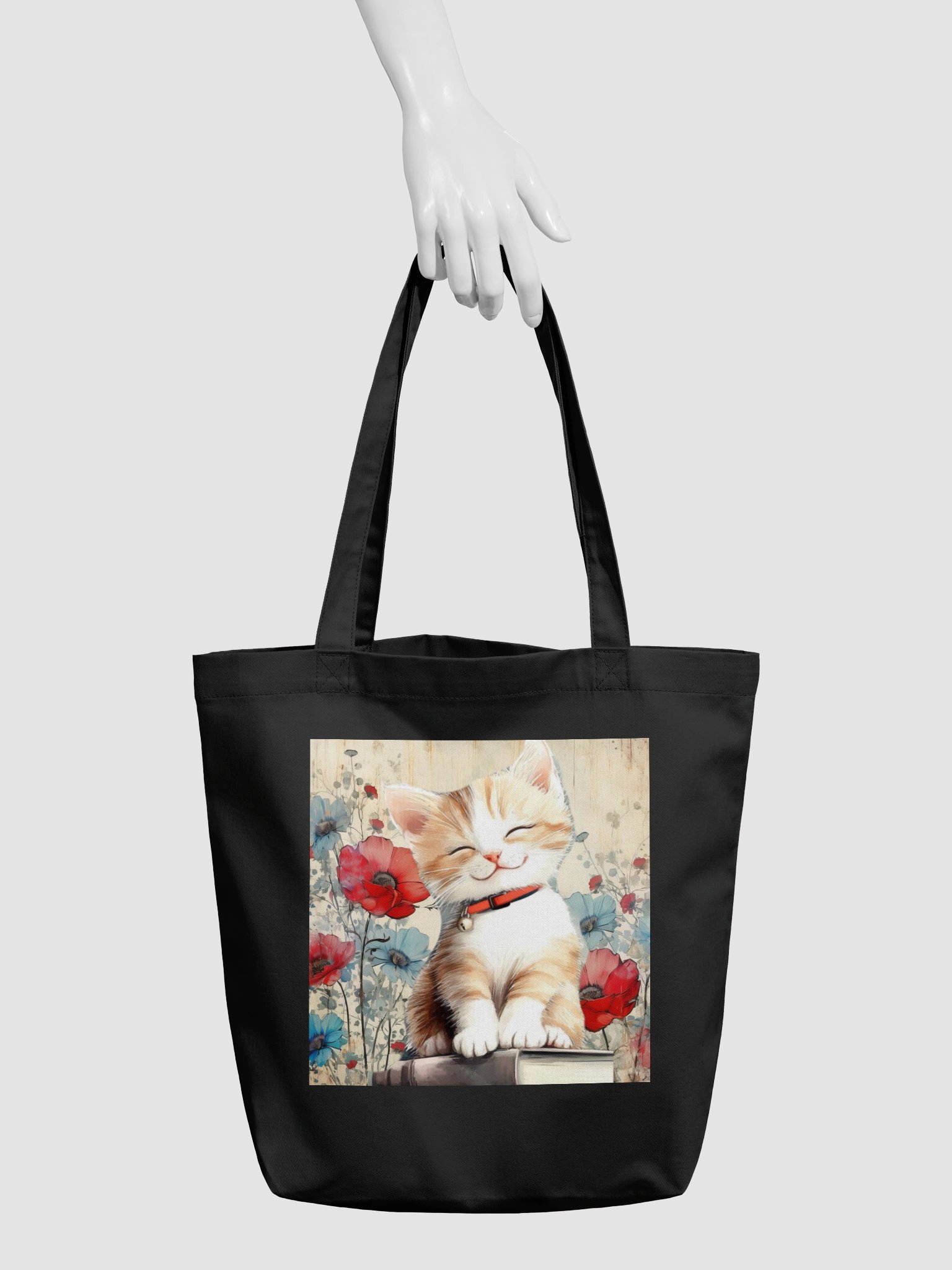 Smiling Kitten Tote Bag product image (6)