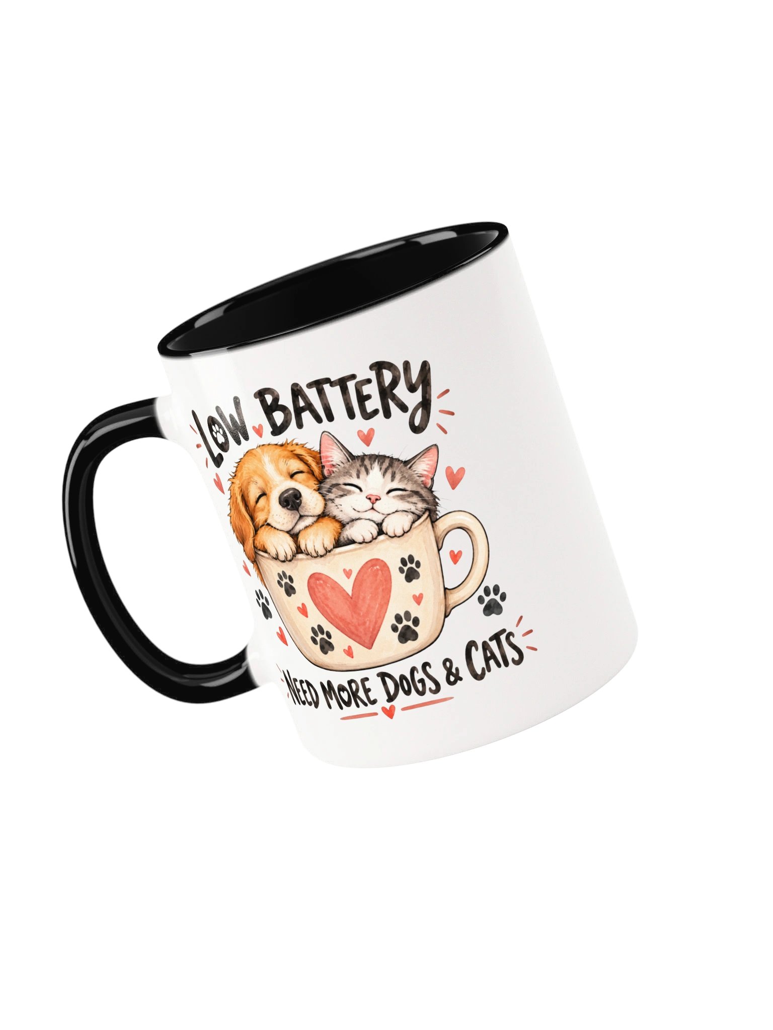 Low Battery Need More Dogs and Cats Coffee Mug product image (3)