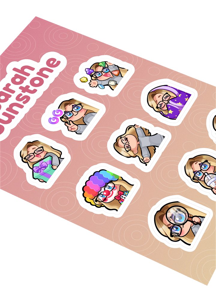 Emote Sticker Sheet (C) product image (2)
