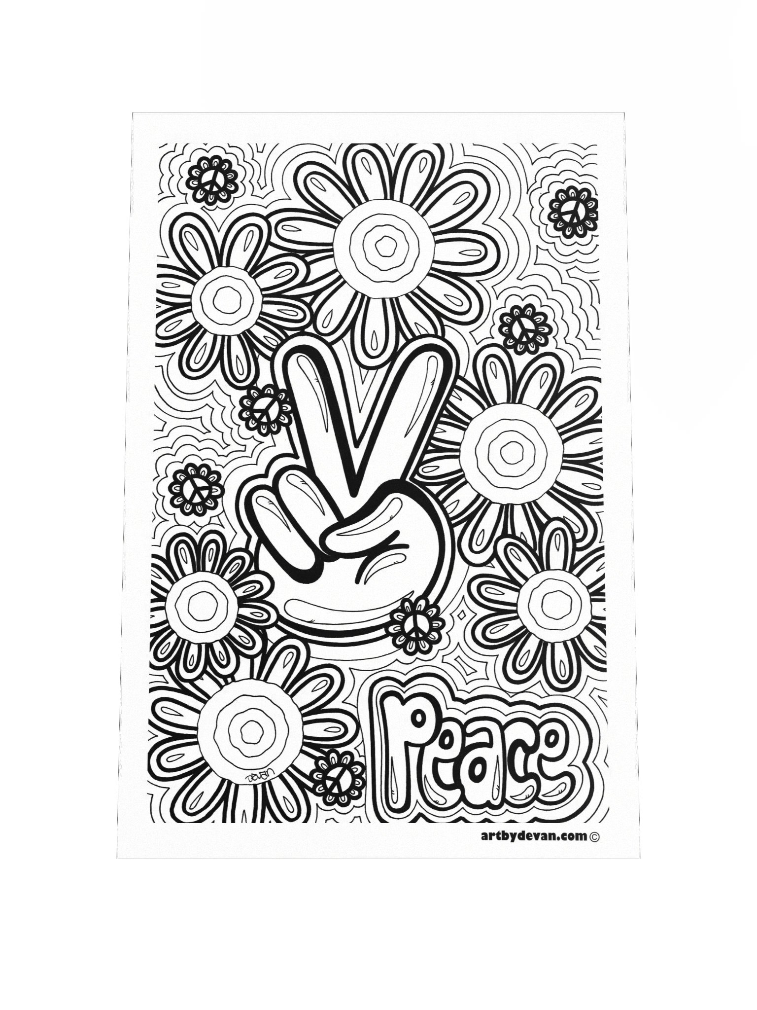 Color Your Own Art: Peace product image (1)
