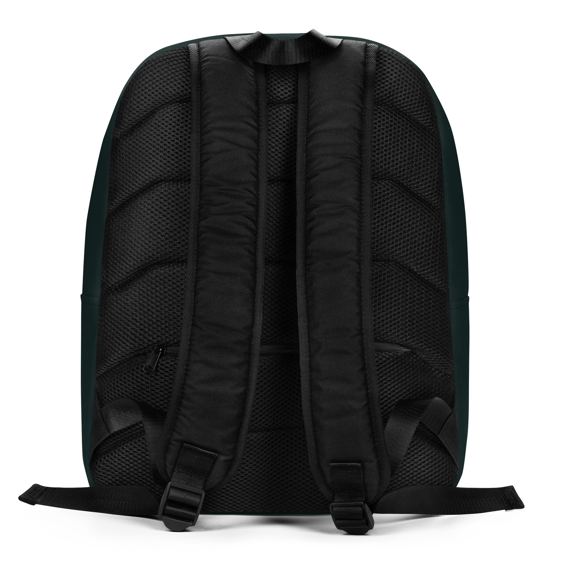 Dark Green Gold Pattern Backpack Elegant Minimalist Bag product image (5)