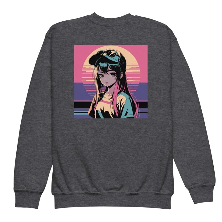 Printed on the back Anime Rainbow hair Sweatshirt product image (1)