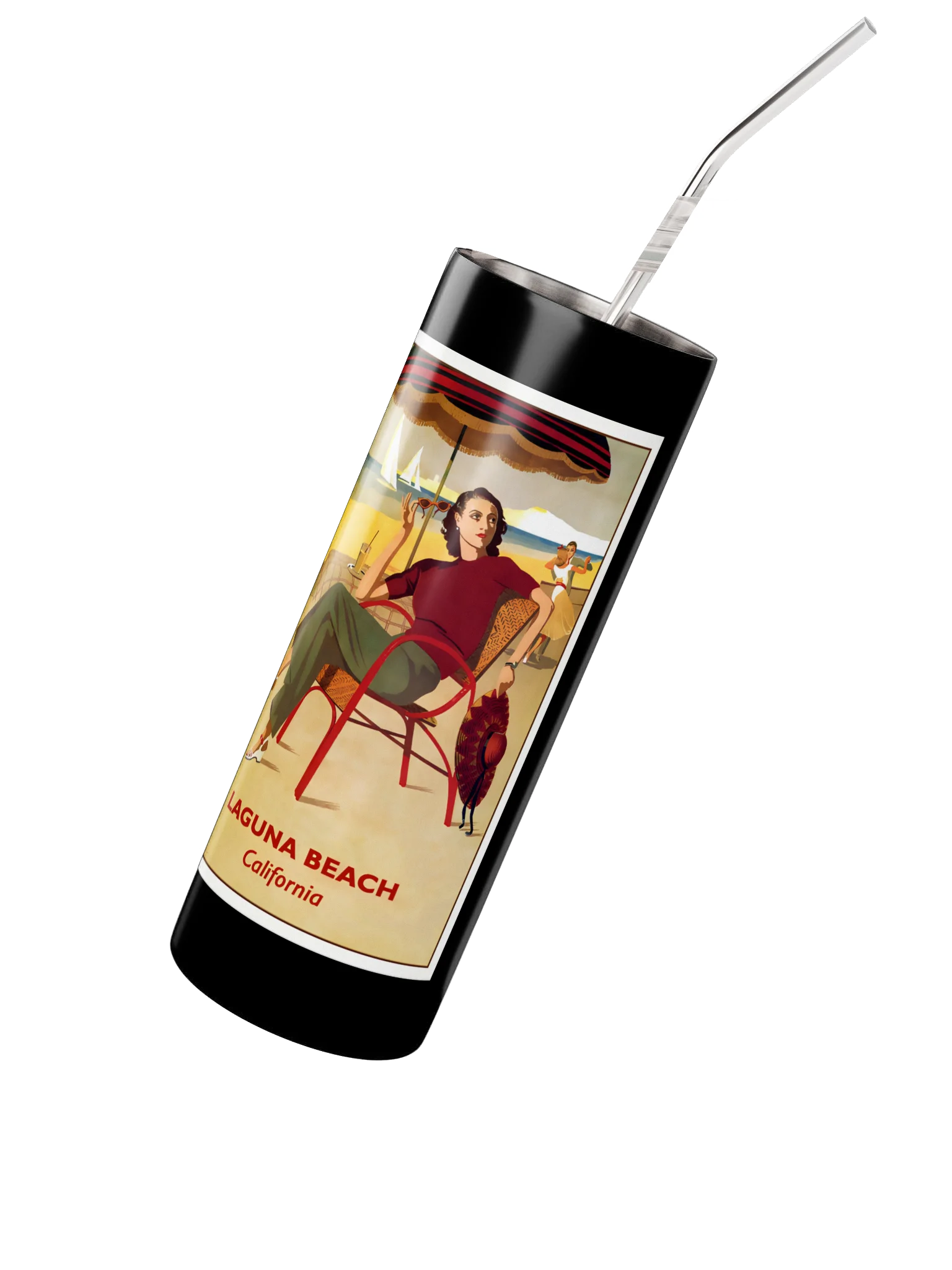 Laguna Beach Retro Travel Tumbler product image (4)