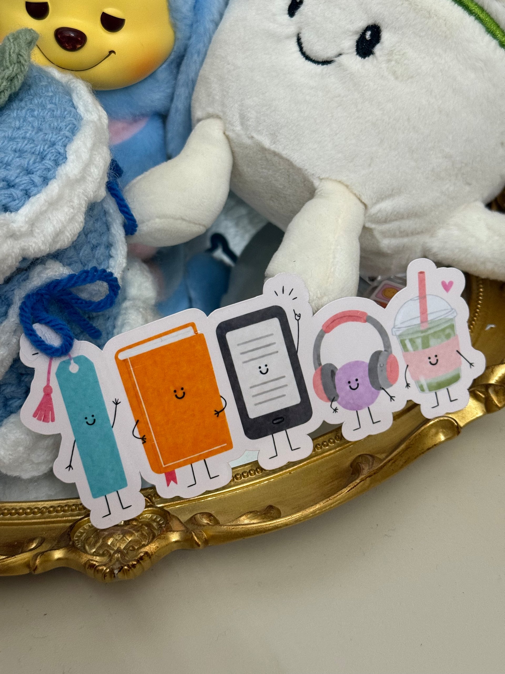 Bookish Buddies Bookmark -- Matcha Version product image (1)