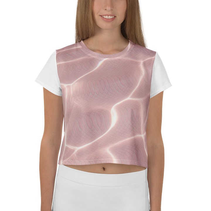 Blush rippled croptop tee product image (1)