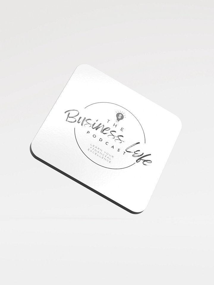 The Business Lyfe Glossed Cork Coaster product image (1)