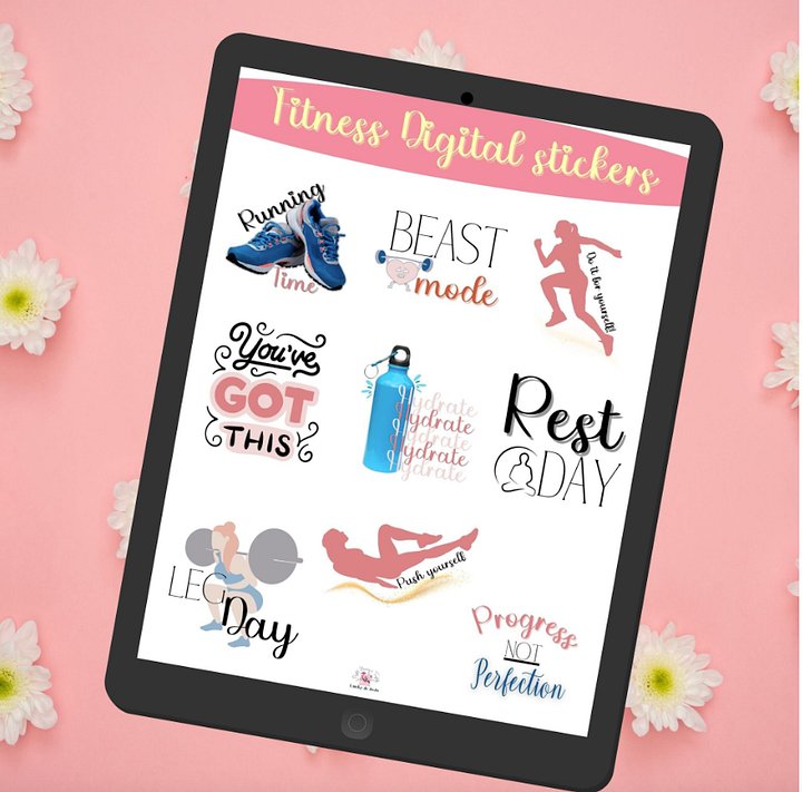 Fitness Digital Stickers for GoodNotes-Ipad product image (2)