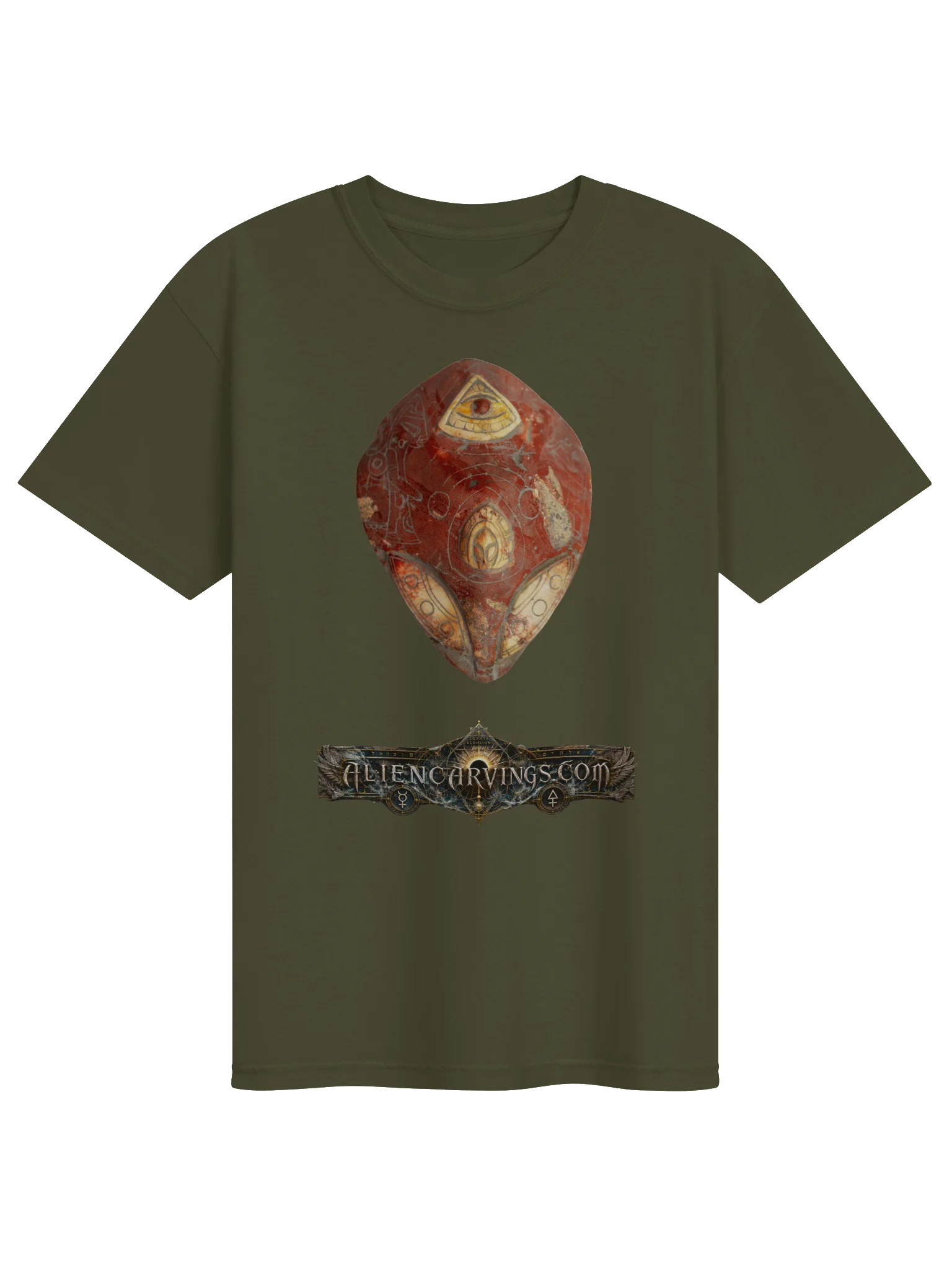 Aliencarvings.com Cinnabar UFO Dome T-Shirt product image (1)