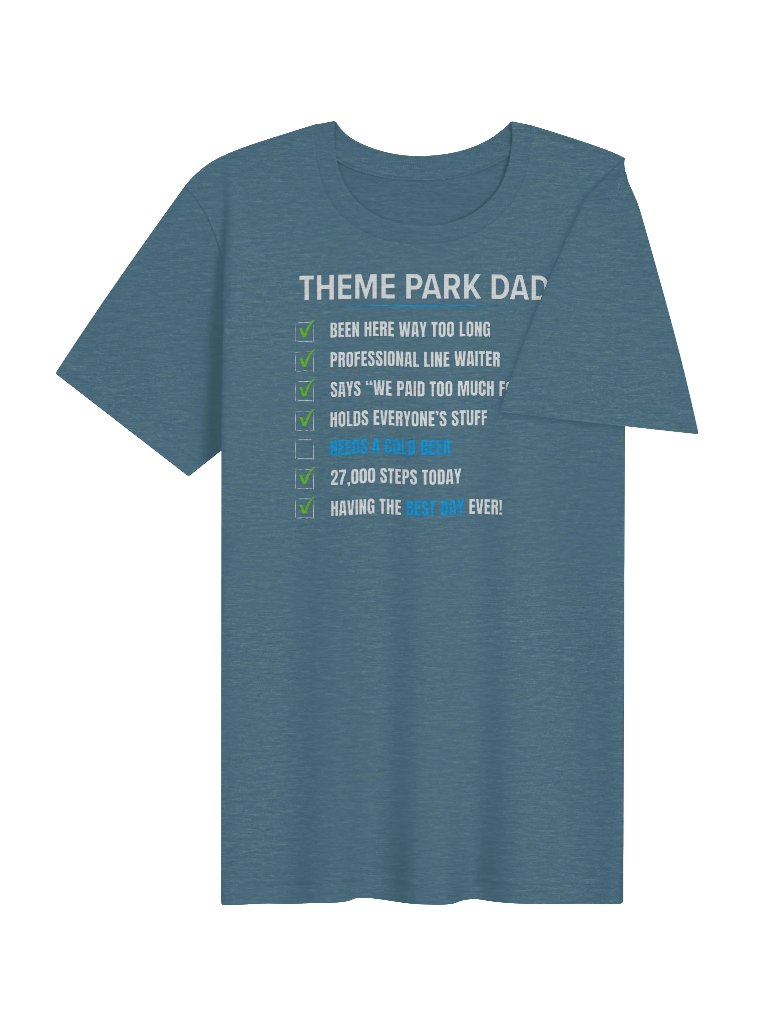 Theme Park Dad Checklist Tee product image (4)