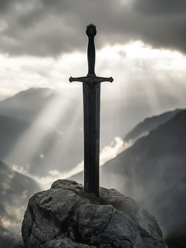 Excalibur's Embrace Framed Poster product image (1)